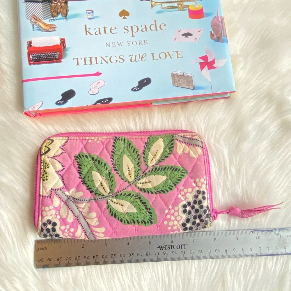 Vera Bradley Pink Zipper Wallet - Picture 5 of 11
